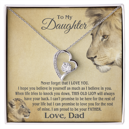 Amity Heart Necklace - Daughter Proud Father
