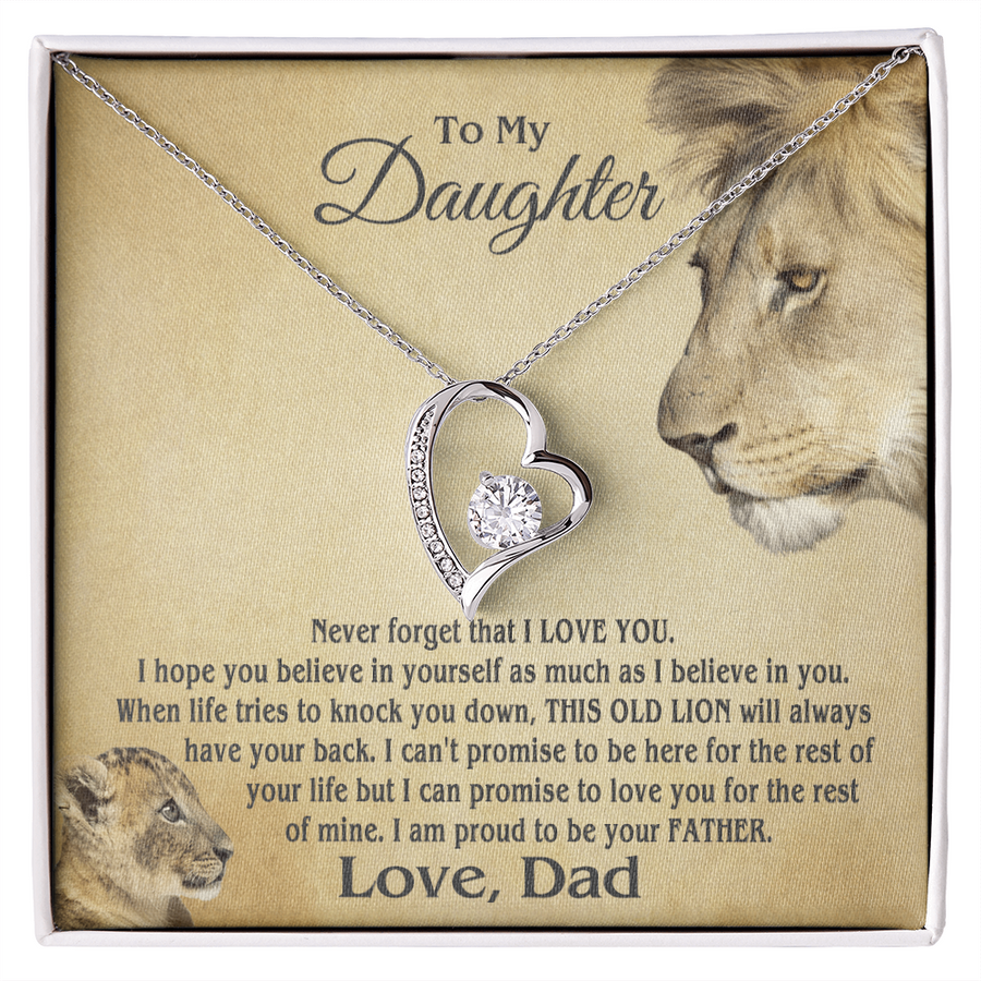 Amity Heart Necklace - Daughter Proud Father