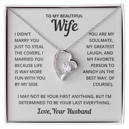 Amity Heart Necklace - My Beautiful Wife