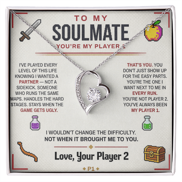 Amity Heart Necklace - Soulmate You're My Player 1