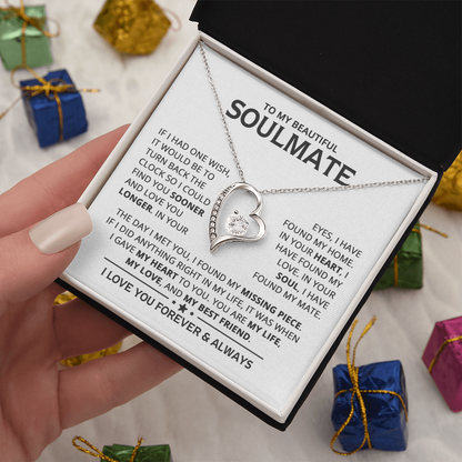 Amity Heart Necklace - Soulmate My Best Friend