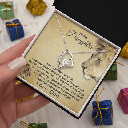 Amity Heart Necklace - Daughter Proud Father