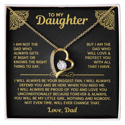 Amity Heart Necklace - Daughter Biggest Fan