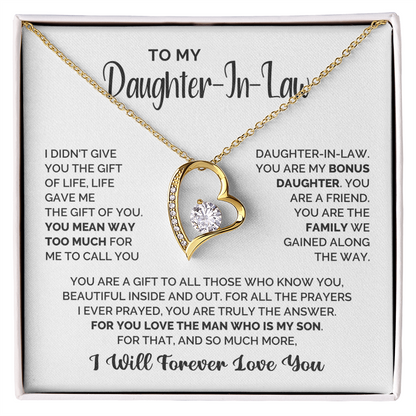 Amity Heart Necklace - Daughter In Law