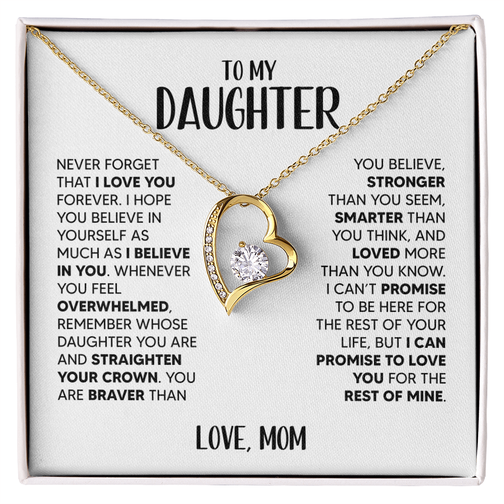 Amity Heart Necklace - Daughter I Believe In You - M