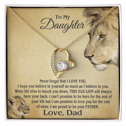 Amity Heart Necklace - Daughter Proud Father