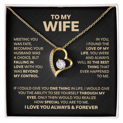 Amity Heart Necklace - Wife Love of My Life
