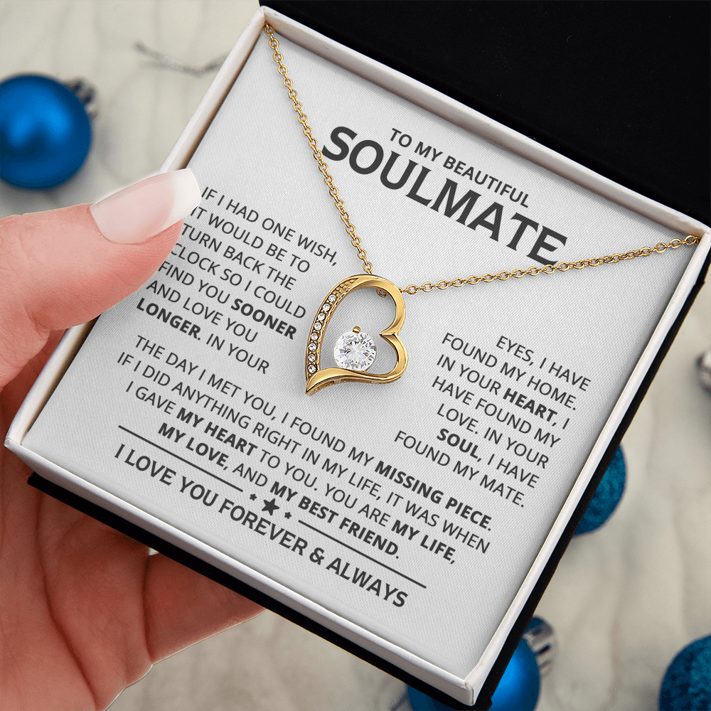 Amity Heart Necklace - Soulmate My Best Friend