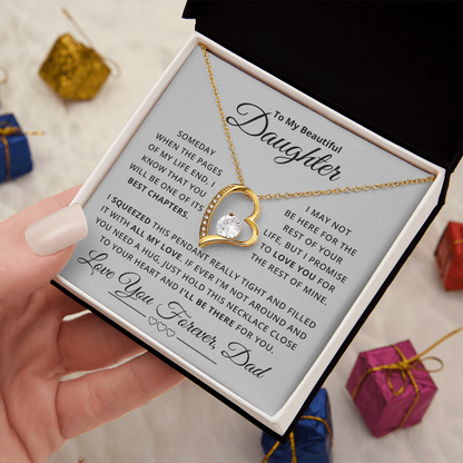 Amity Heart Necklace - Daughter Be There For You