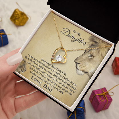 Amity Heart Necklace - Daughter Proud Father