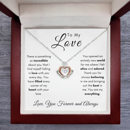 To My Love - Princess Heart Necklace