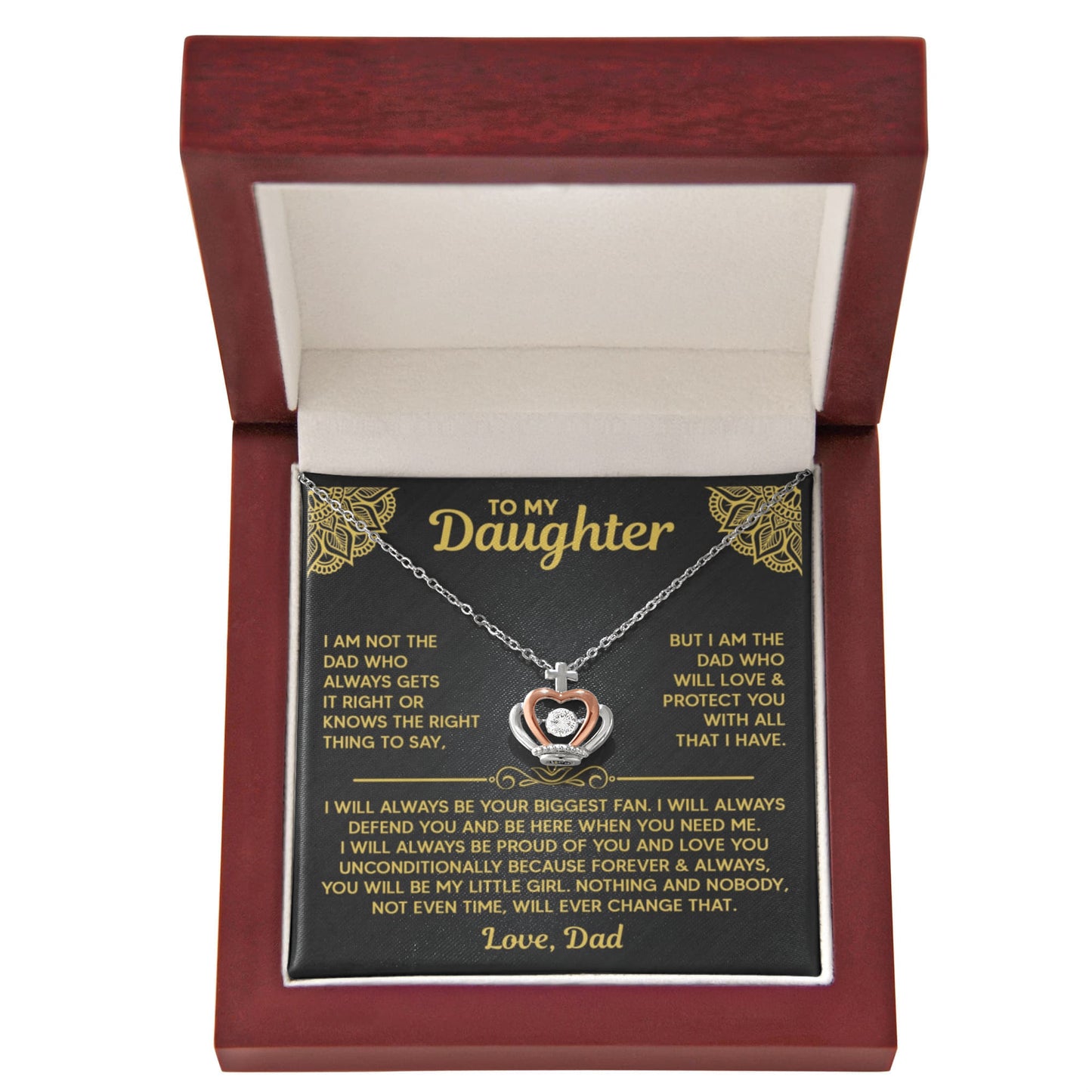 Amity Crown Necklace - Daughter - Protect You