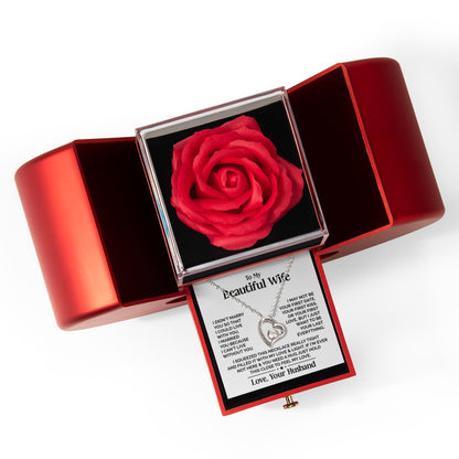 Amity Heart Necklace - Rose Heart Box - My Beautiful Wife