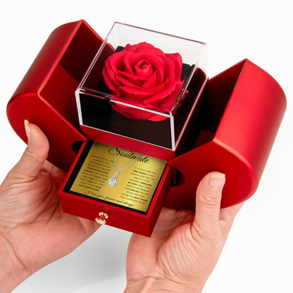 Amity Alluring Necklace - Rose Heart Box - Soulmate The Best Thing