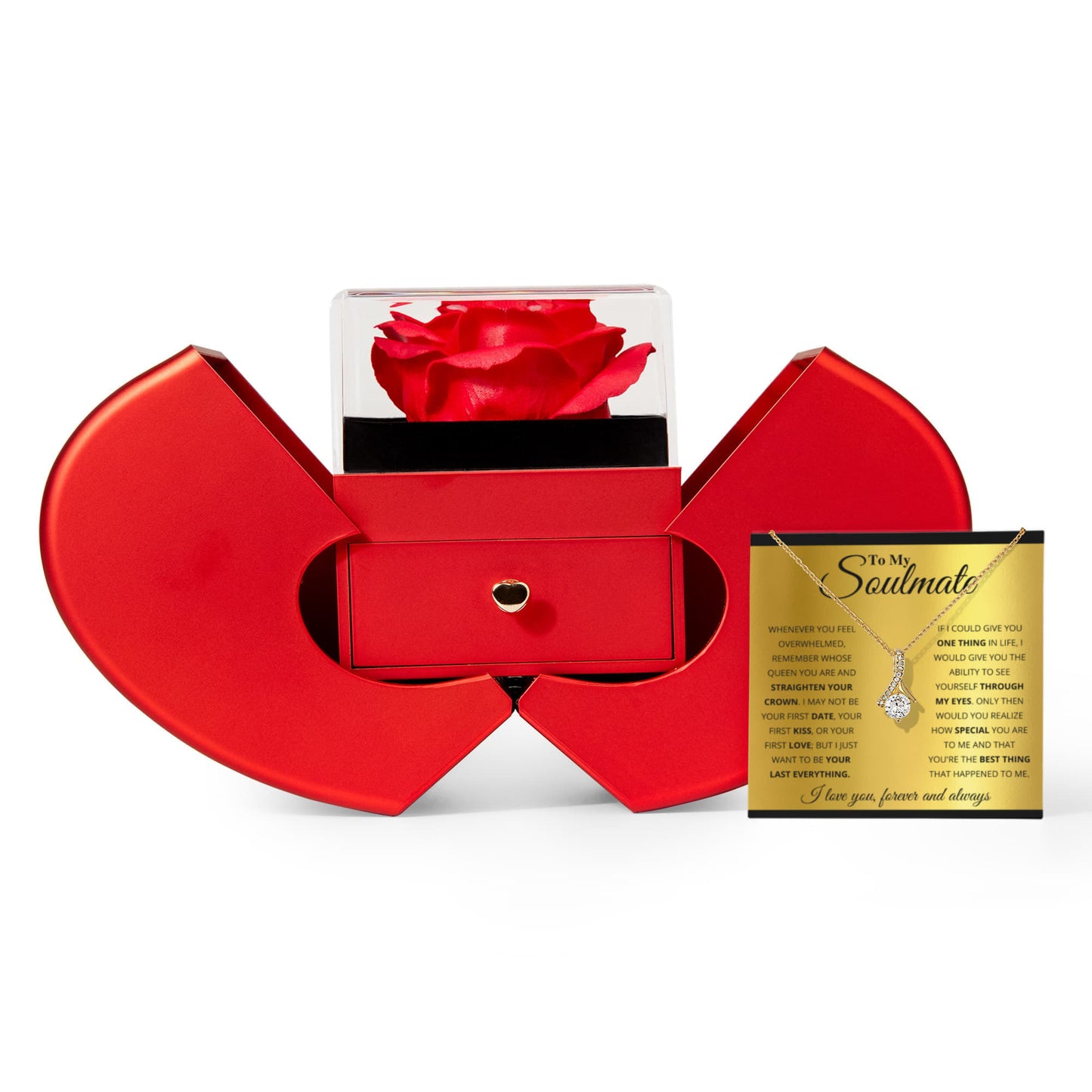 Amity Alluring Necklace - Rose Heart Box - Soulmate The Best Thing