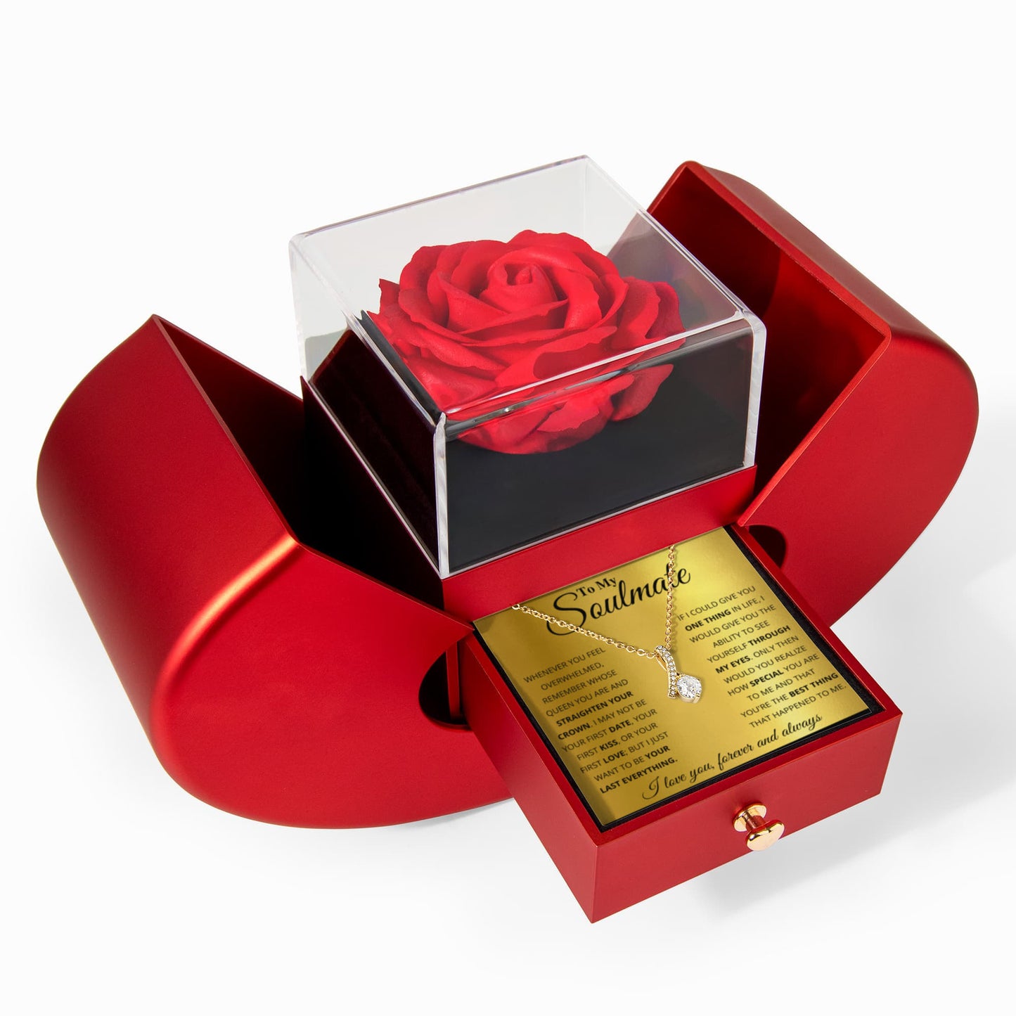Amity Alluring Necklace - Rose Heart Box - Soulmate The Best Thing